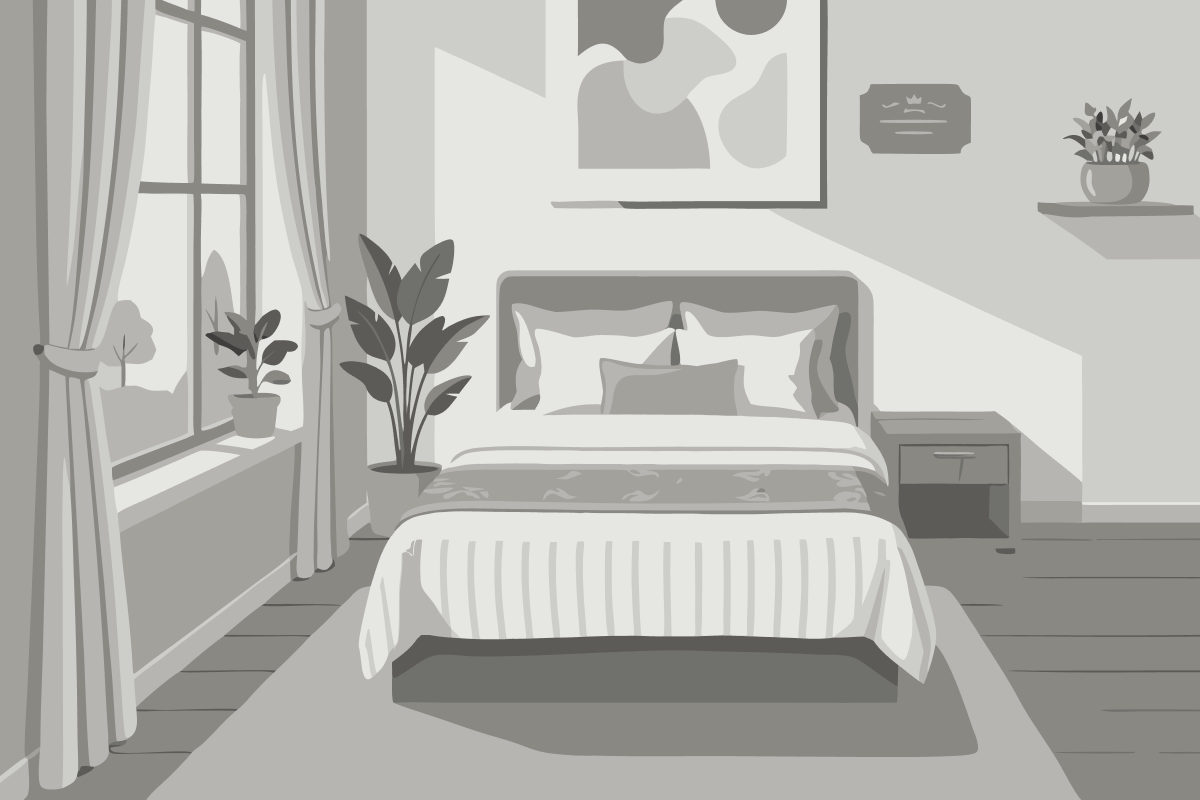 Cama en habitación compartida femenina de 6 camas con baño compartido